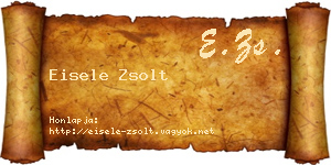 Eisele Zsolt névjegykártya